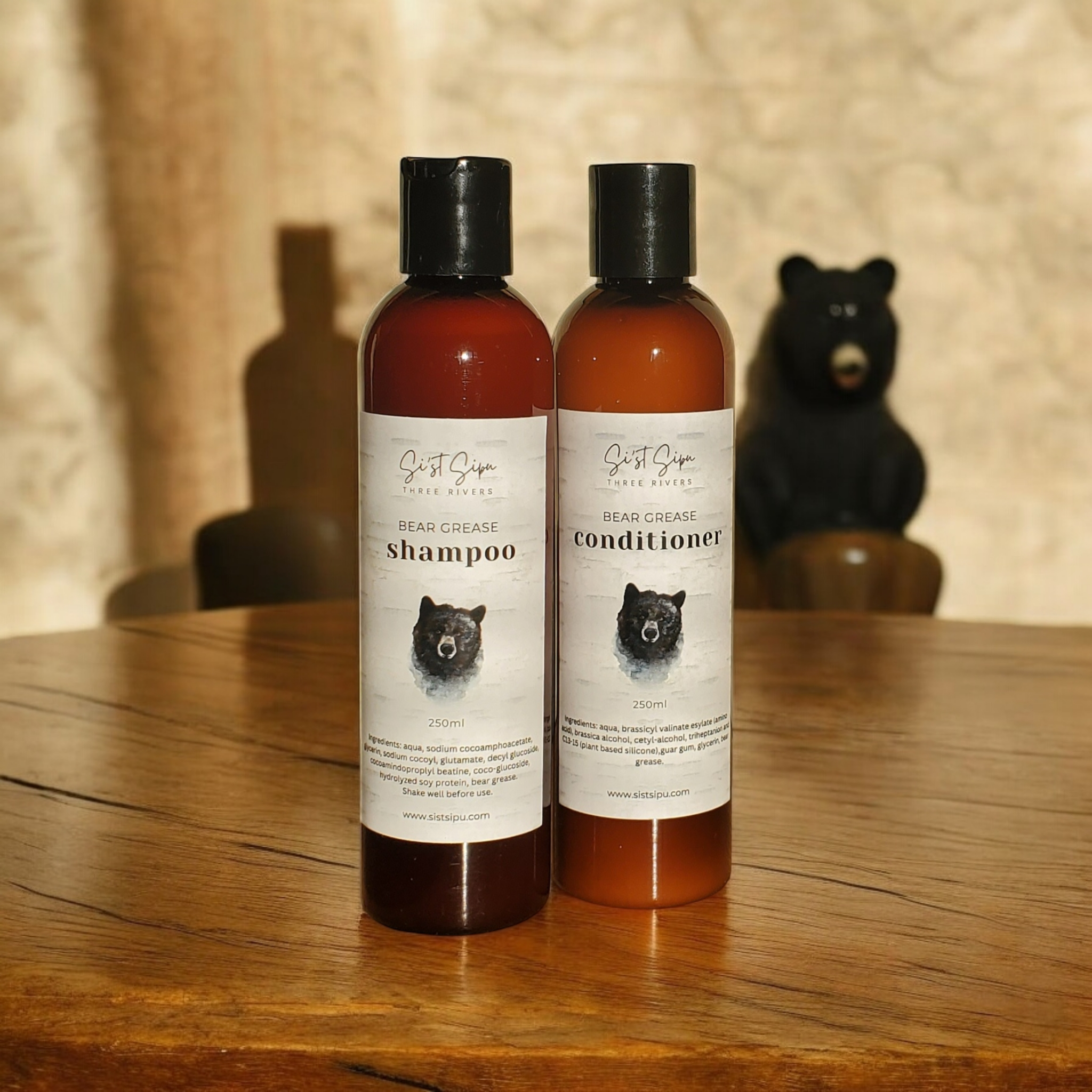 Unscented Bear Grease Shampoo & Conditioner 250ml
