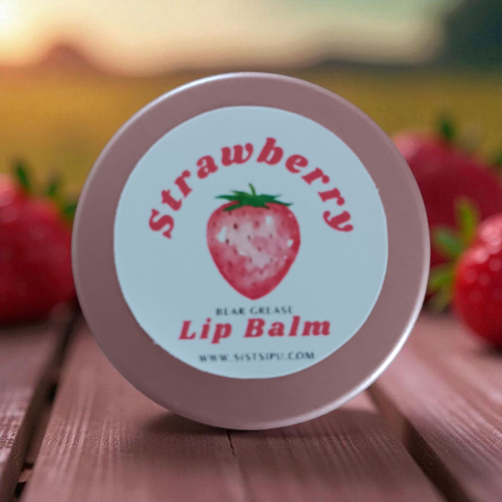 Strawberry Bear Grease Lip Balm